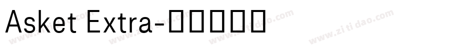 Asket Extra字体转换